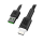 Kabel GREENCELL Kabel USB-Lightning Ray 1,2m LED czarny